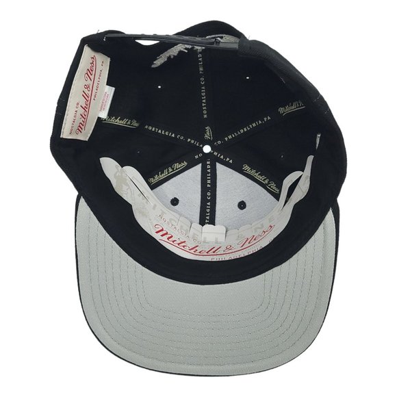 Brooklyn Nets Basketball Flat Brim Snapback Cap Trucker Baseball Mitchell Ness - Picture 11 of 12